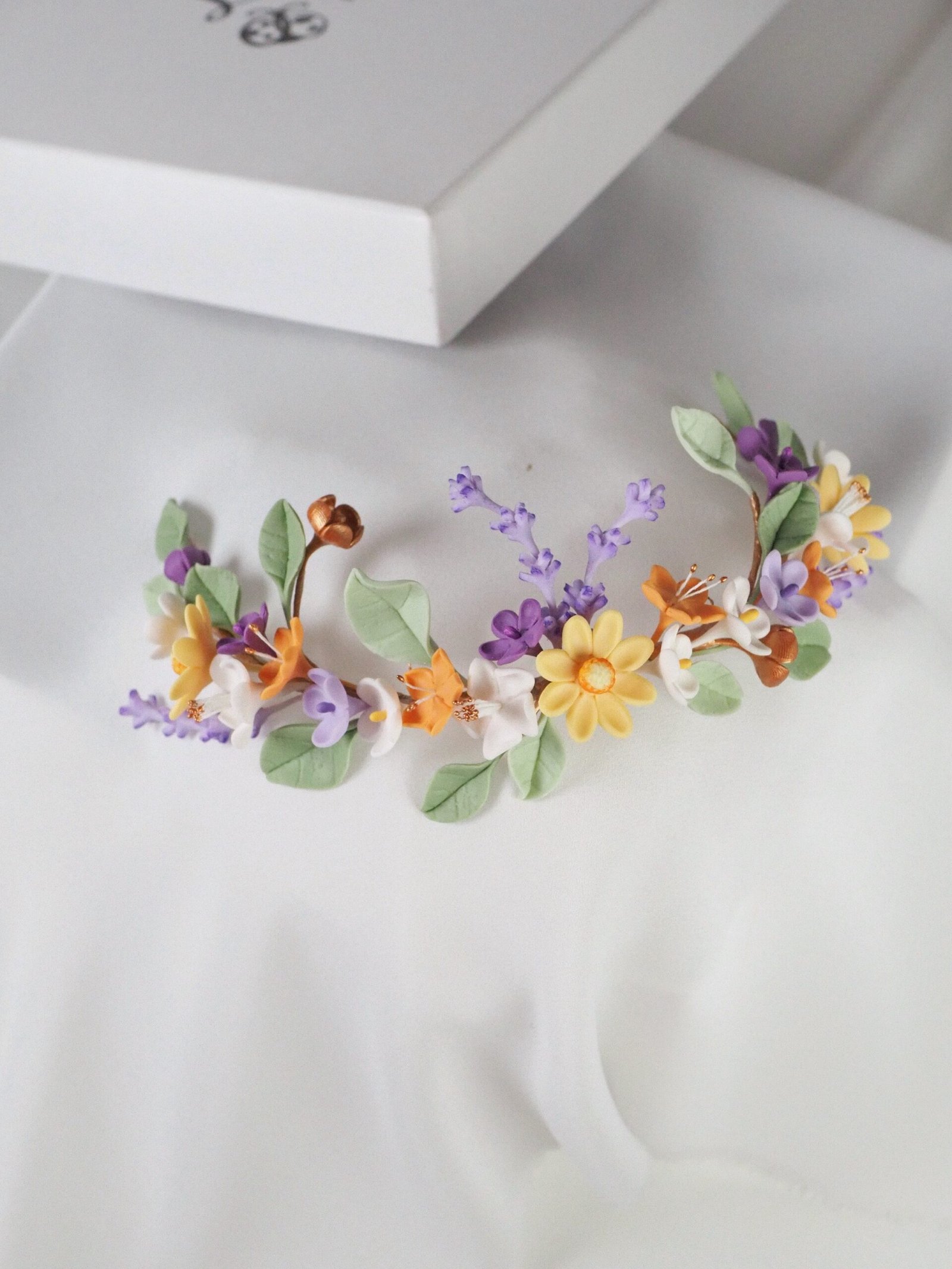Semicorona de Novia Boho